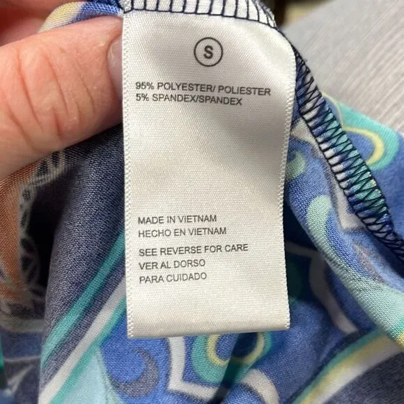 Shelby Palmer small blue with Paisley type pattern dress - 2381 - Picture 4 of 4